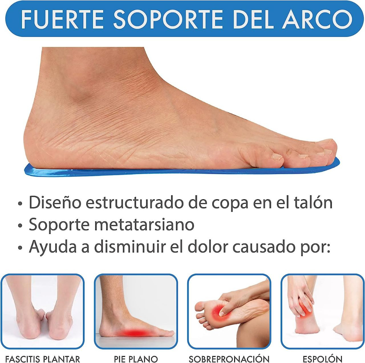 Miniatura 5 de PLANTILLA ORTOPEDICA GEL CABALLERO